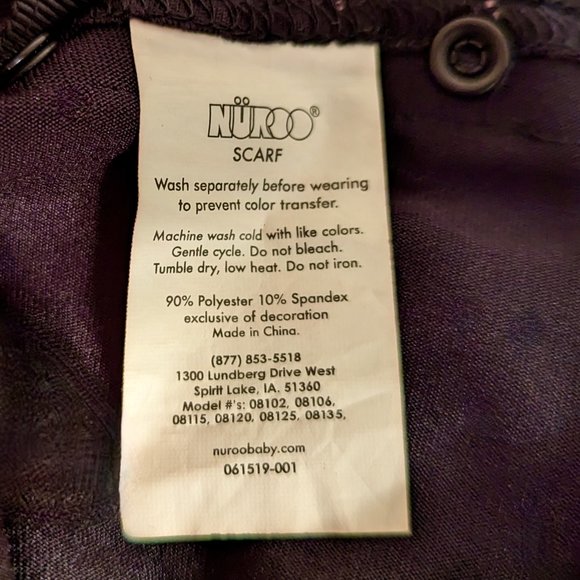 NWT Nuroo Nursing Scarf (Black) - Picture 9 of 10